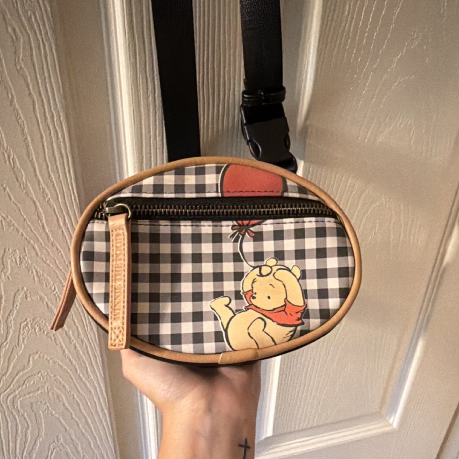 Loungefly Disney Winnie the Pooh Gingham Small Crossbody Bag
