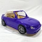 Vintage 1999 Barbie Ford Mustang GT Purple Convertible Car with Cloth Top READ