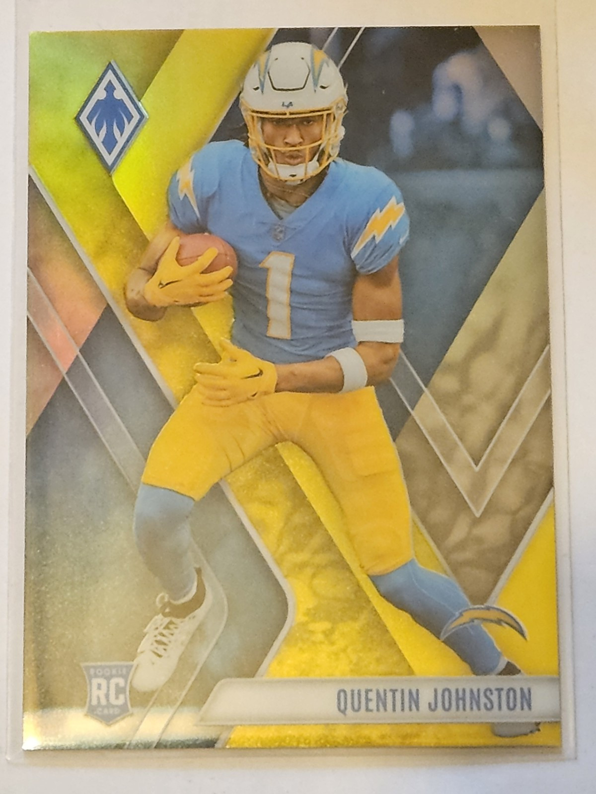 2023 Panini Phoenix - Rookies Yellow #107 Quentin Johnston /75 (RC)