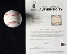 Clint Eastwood Signed OML Baseball PSA DNA & BAS Beckett LOA’s Autograph