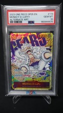 Monkey D. Luffy PSA 10 One Piece OP05-119 Gear 5 Alternate Art English Card 2023