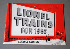 1952- LIONEL TRAINS- DEALER ADVANCE SALES NEW MODELS CATALOG- EXC- O- GAUGE LOCO