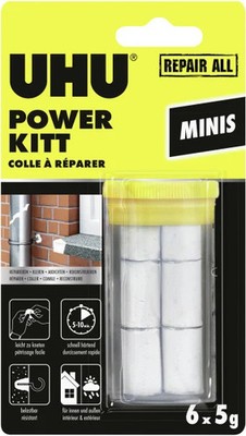 UHU Repair All Powerkitt Minis 30 g (6 x 5 g), in der praktischen Box