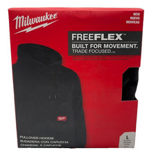 Milwaukee Men's Large Black Midweight Long-Sleeve Pullover Hoodie