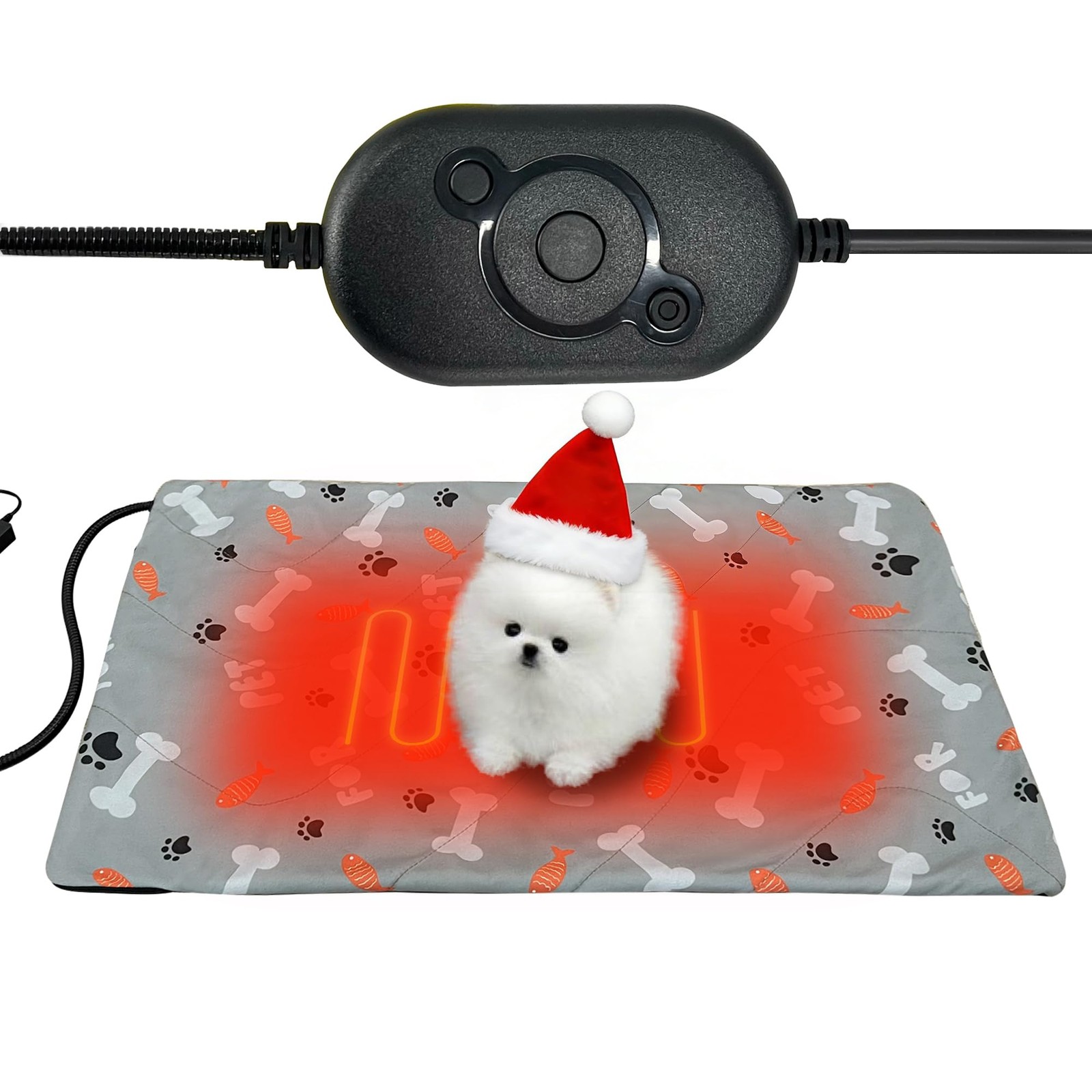 Pet Heating Pad, 32.7&times;20.5 inch Pressure Activated Heated M