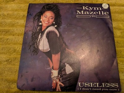 KYM MAZELLE-USELESS/(CALIFORNIA MIX) SY18 (1988) VG+/VG+ 7'' PICTURE SLEEVE