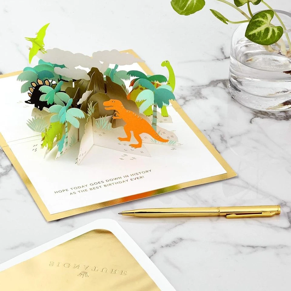 Signature Paper Wonder Pop Up Birthday Card (Dinosaurs) - image 3 of 4