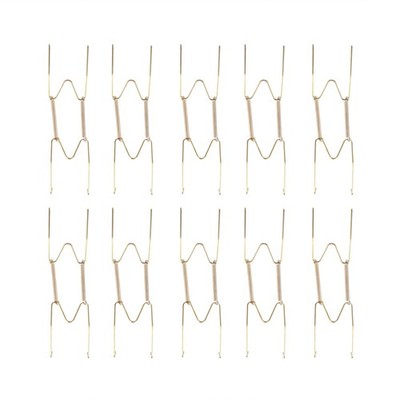 6Pcs Spring Style 8 Inch Plate Tray Wire Hanger Holders Invisible Wall Decor