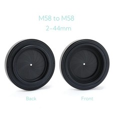 Microscope Adapter Ring 2-44mm 2.5-42mm Iris Diaphragm M58 M65 M67Digital Camera