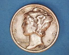 1939-D MERCURY DIME XF*1203-5C
