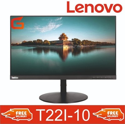 Lenovo T22I-10 22'' FHD IPS 1920x1080 LCD BILDSCHIRM MONITOR VGA HDMI KOSTENLOSE LIEFERUNG