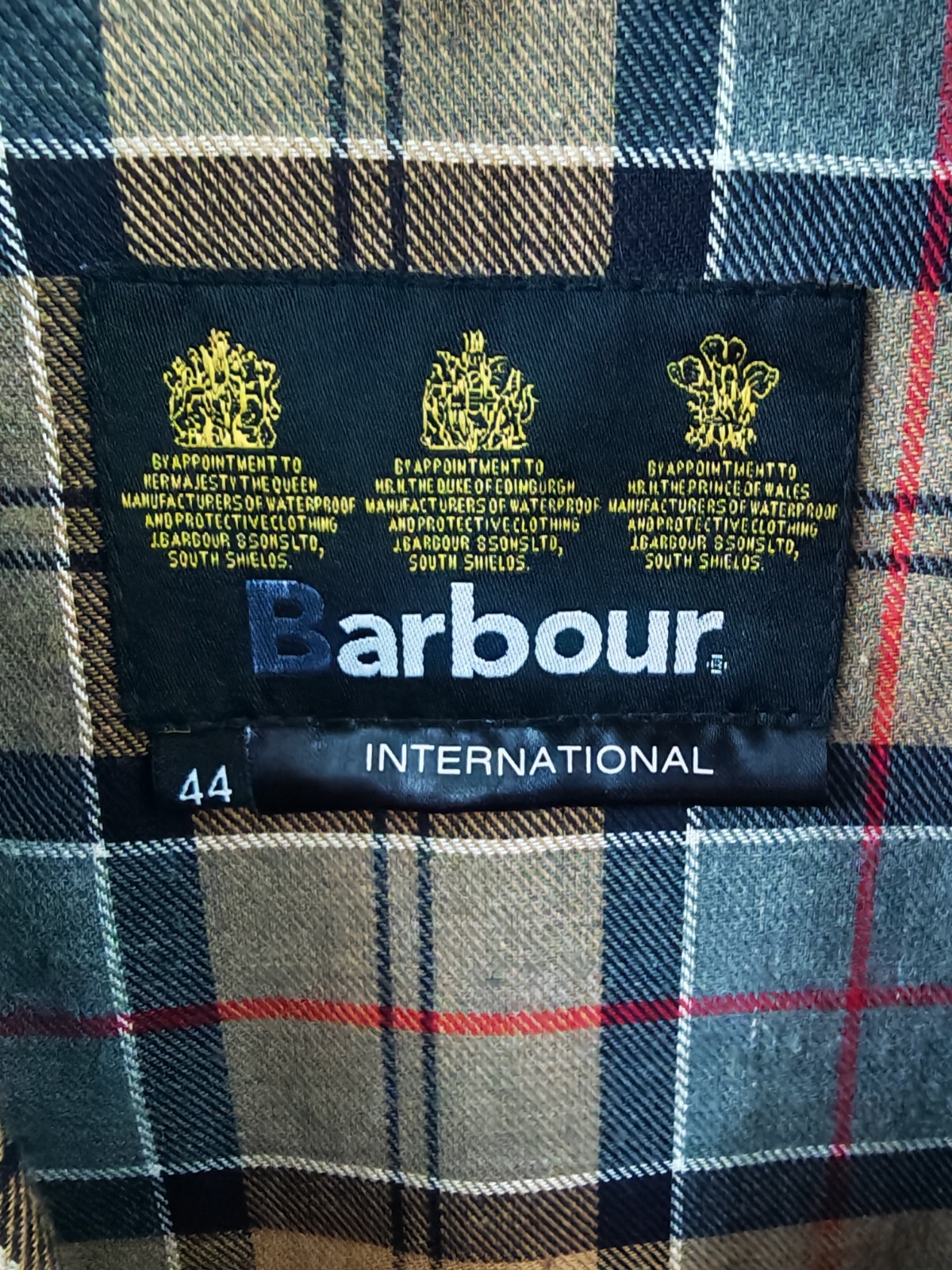 Barbour International SMU A10 Waxed Cotton Motorcycle Jacket Brown Men's Size 44 image 4