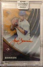 2022 TOPPS CLEARLY AUTHENTIC JOSE BERRIOS AUTO  #'d 1 OF 1 TORONTO BLUE JAYS #22