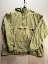 Gap Size 2XL Olive Green Pullover Anorak Jacket 90s Vintage Hooded Quarter Zip