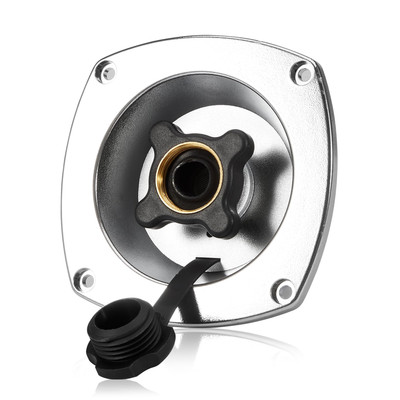 RV City Water Inlet with Check Valve Chrome Wall Mount City Water Connection
