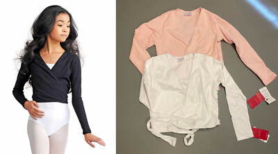 Kinder Wickeljacke Cross-Over Top CAD850C von Capezio weiß rosa oder schwarz