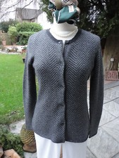 Charles Robertson 100% Kaschmir Cashmere Strickjacke grau 38 40 M NP € 399,-TOP