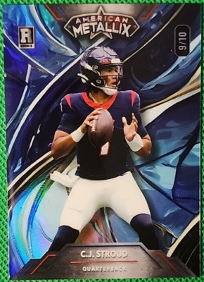 CJ Stroud /10 2023 Wild Card Metallix Rookie RC Blue Holo Foil Houston Texans SP