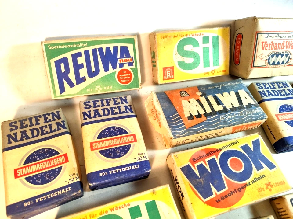 Lot Reklame Seife Wok Milwa Sil Rimo Spee Schello Kolonialwaren Wäscherei alt - Bild 3 von 4