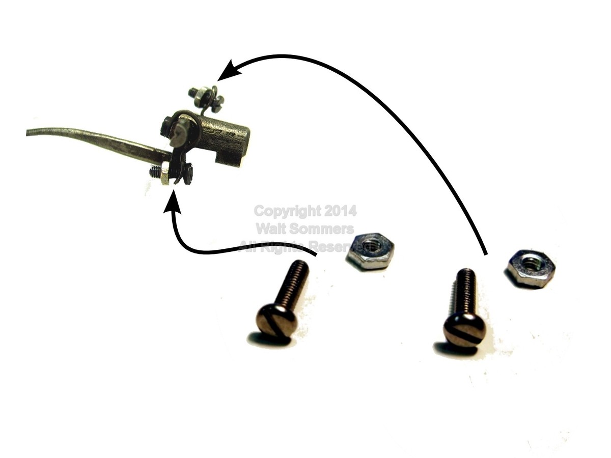 Victor No.2 Reproducer (2) Sets Balance Spring Tension Screw & Nut