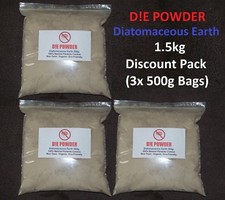 D!E POWDER DIATOMACEOUS EARTH 1.5KG DISCOUNT PACK, CAT WORMER/RED MITE/FLEA/LICE