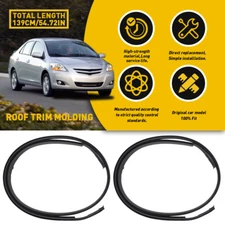 2X Roof Trim Molding Sealing Strip Left & Right For 2007-2011 Toyota Yaris Sedan