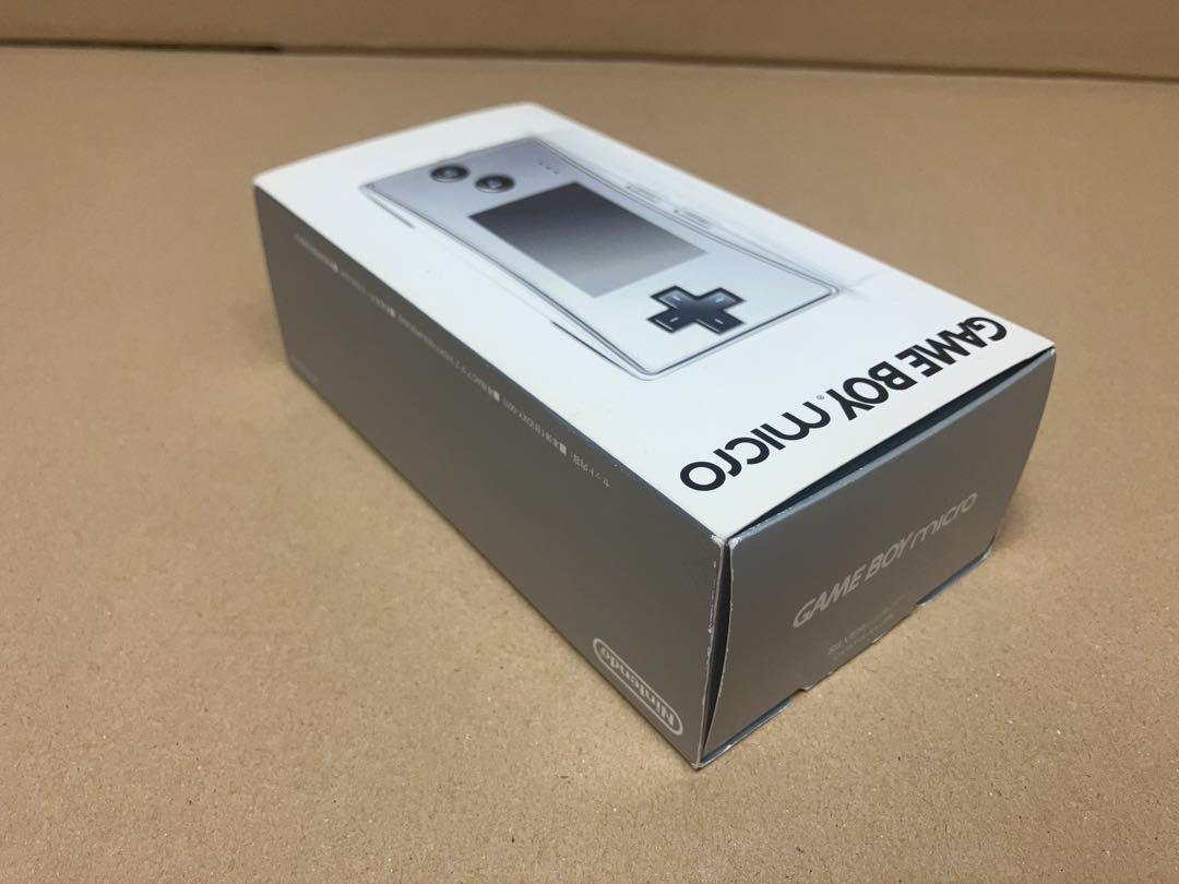 Nintendo Game Boy Micro Silver Mini Handheld Retro Gaming System