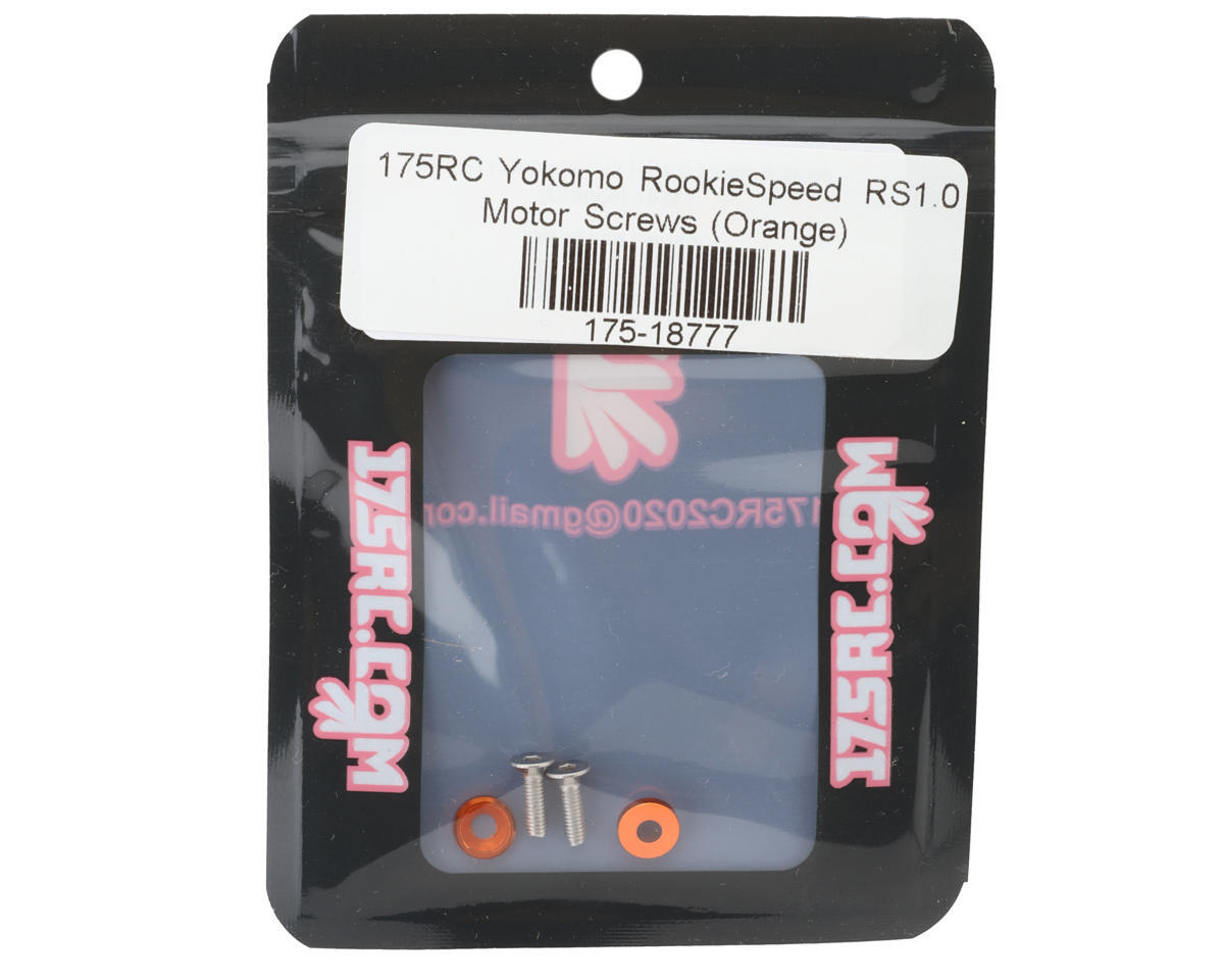 175RC Yokomo RookieSpeed RS1.0 Motor Screws (Orange) (2