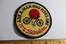 Vintage Schwinn Bike patch Ask A Man Who Rides One Bicycle Vintage NOS 70's