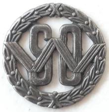 POLAND WSO 10th Officer Training School BADGE 1-1/8" Tall NO FASTENERS Polish