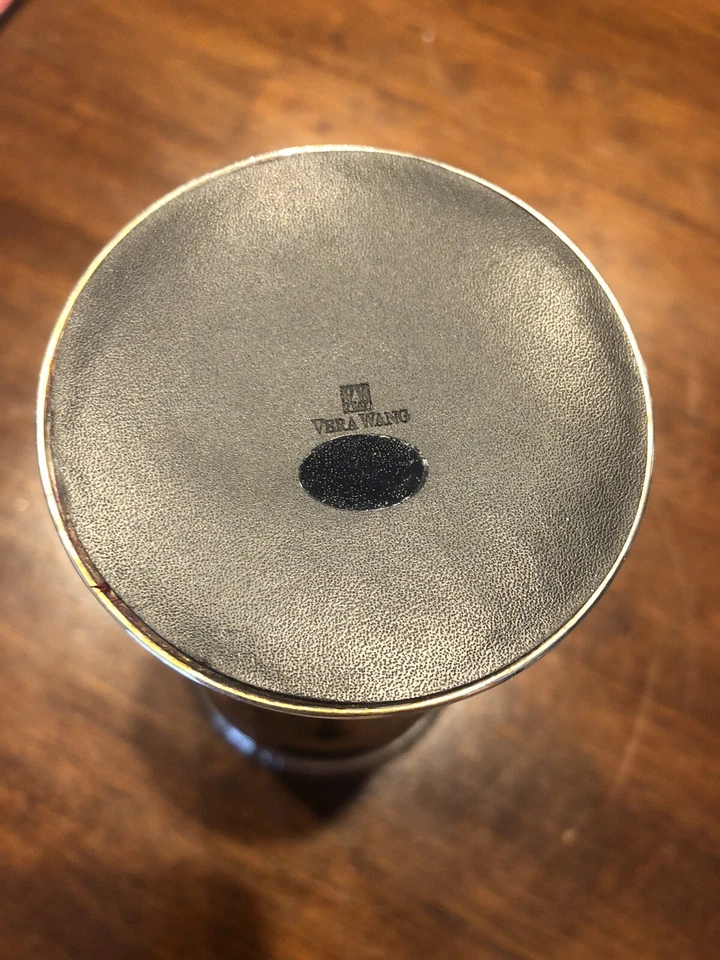 Vera Wang 16 oz Silverplate Wedgwood CHALLIS Martini Cocktail Shaker MSRP $80 - Image 4 of 4