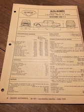Revue technique Alfa Romeo 2000