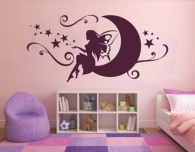 Wandtattoo Kinderzimmer Baby Mädchen Prinzessin Fee auf ...