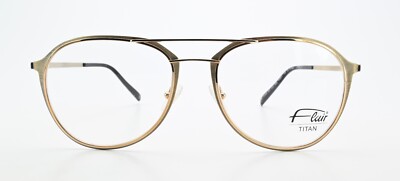 Flair Titan Glasses Frame 207 col. 806 Gloss Gold Brushed Pilot Ultra Light