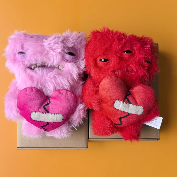 ZURU Fuggler Red & Pink LOVE FUGG Valentine's Day Funny Set of 2