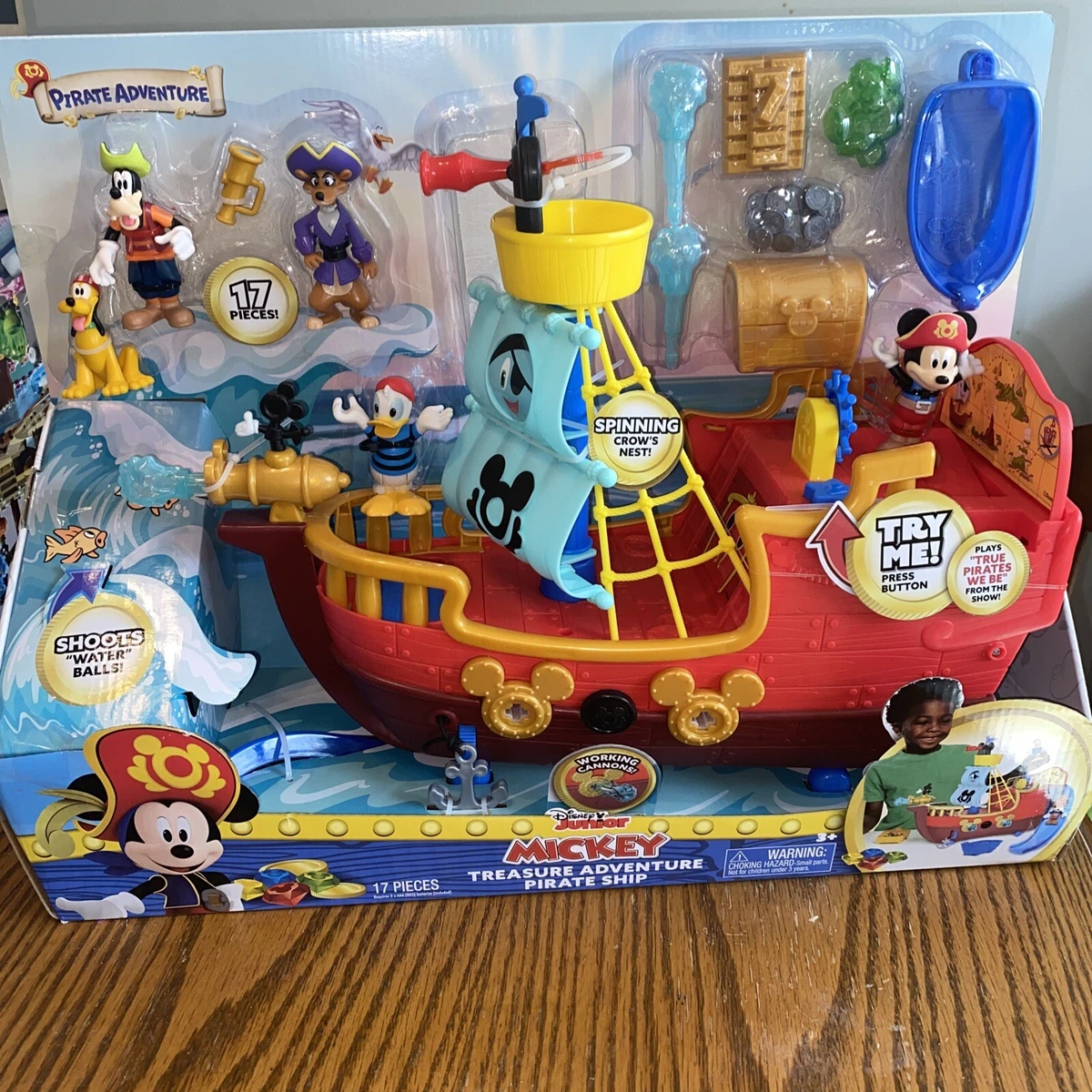 Mickey mouse hotsell pirate ship playset
