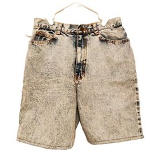 NO EXCUSES Collectors Womens Acid Wash Denim Shorts Size 11 Jorts Y2K Vintage