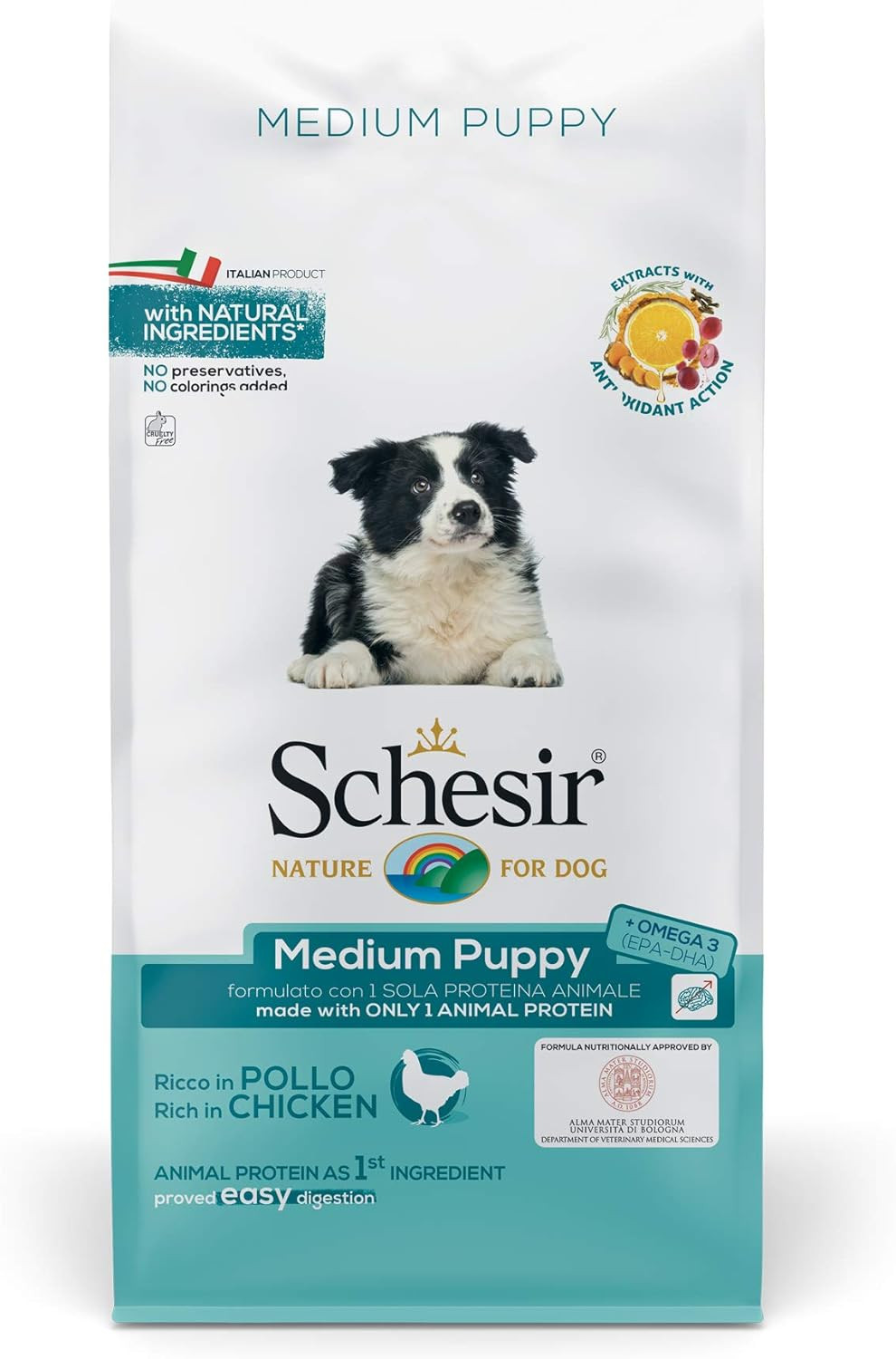 Schesir Puppy Pollo - Crocchette Medie Alta Qualità Italiana