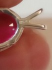 EARTHMINED CERTIFIED GEM TESTED HEATED PINK SAPPHIRE 9.27ct 925S PENDANT & CHAIN — photo 4
