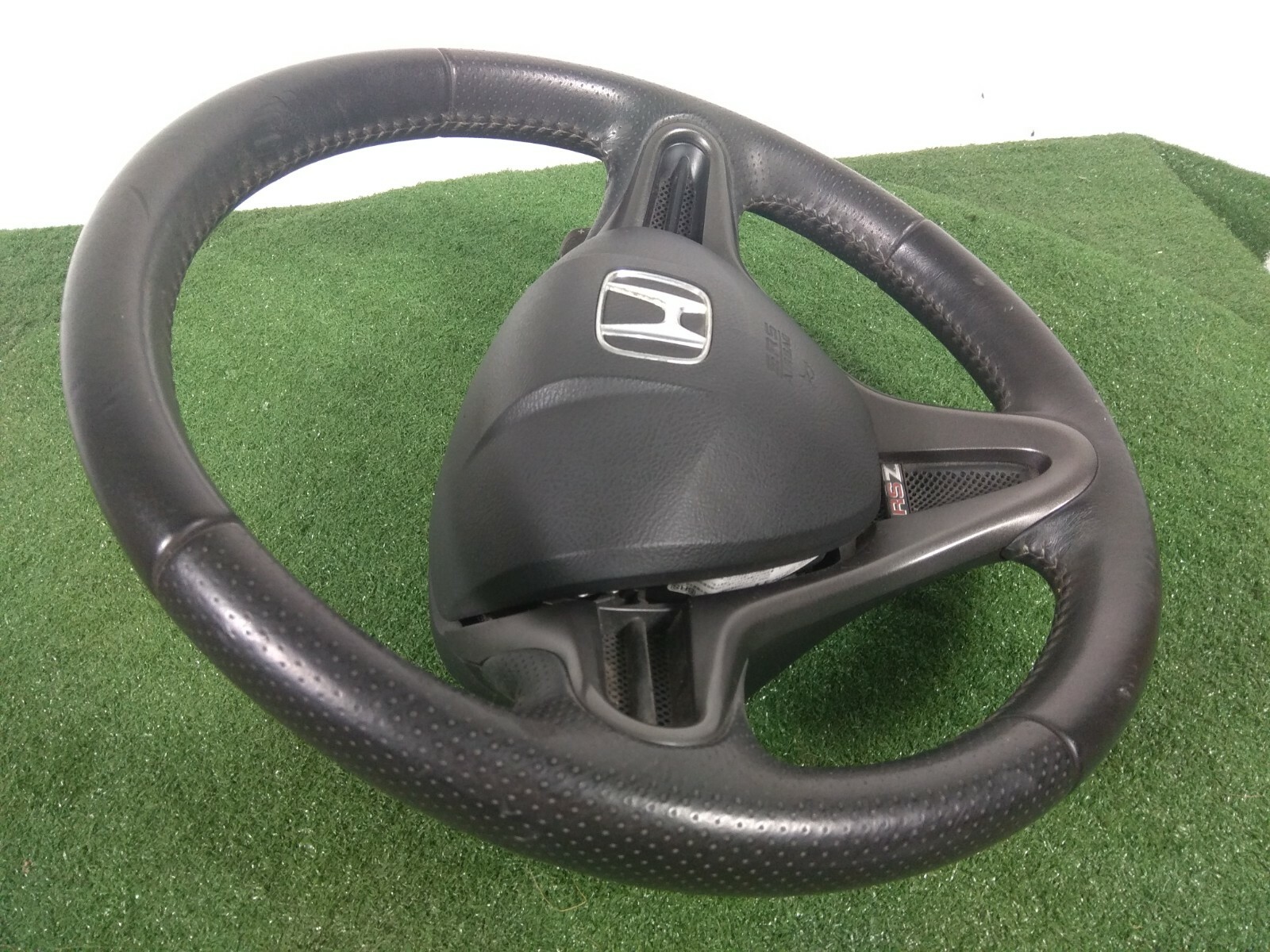 JDM Honda RSZ Black Leather Steering Wheel RN6 RN8 RD1 FD2 Steering