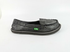 Sanuk Metallic graue Slipperschuhe UK 3 EU 36