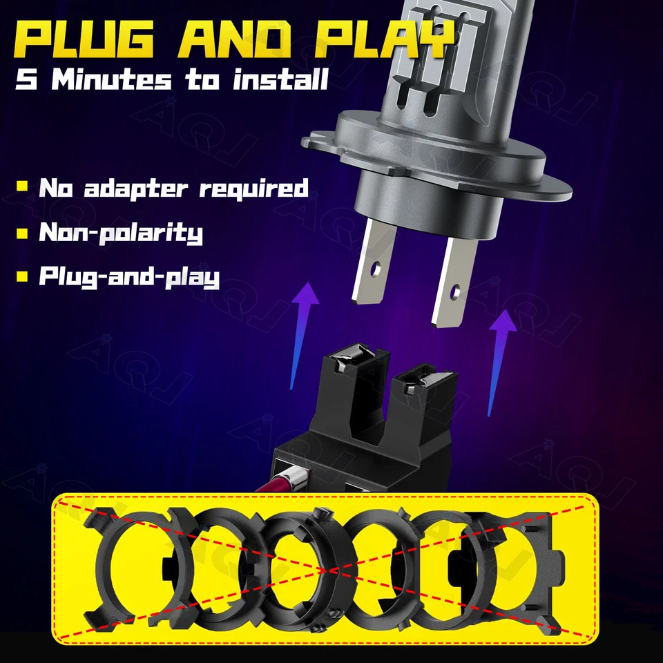 For Porsche Boxster 1997-2004 - Front LED Headlight High/Low Bulbs Kit Qty 2 Foto 4 de 4