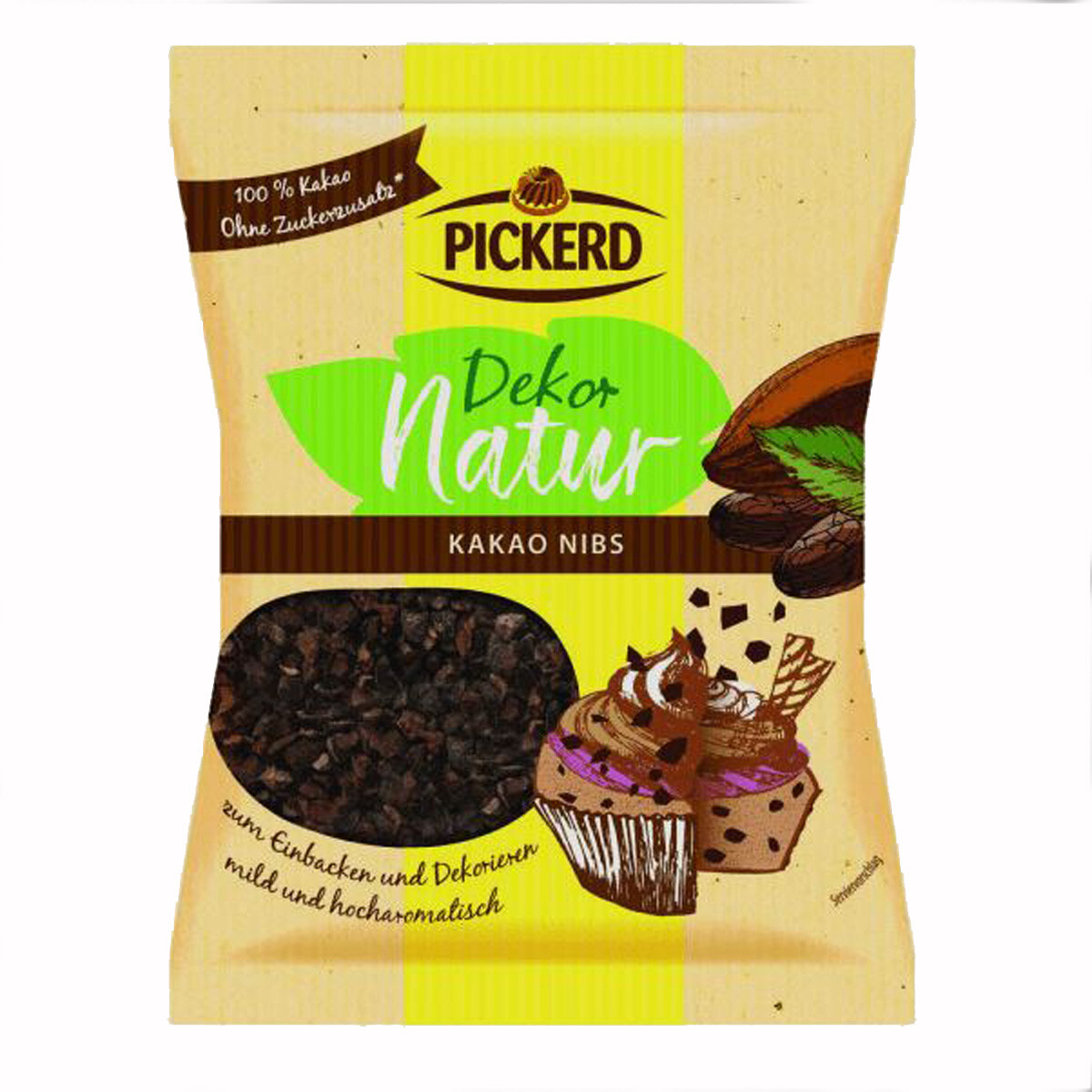 Pickerd Decoración Natural Cacao Nibs Suave Brillante Sin Azúcares Añadidos