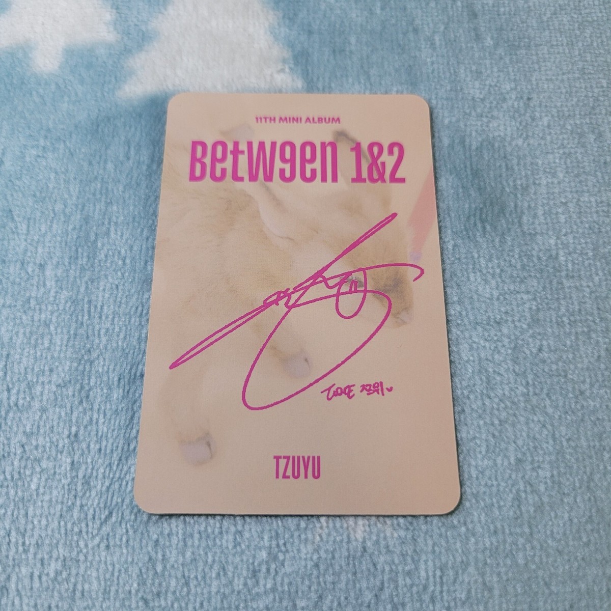 TWICE 11th Mini Album BETWEEN 1&2 Tzuyu Type-2 Photo Card Official