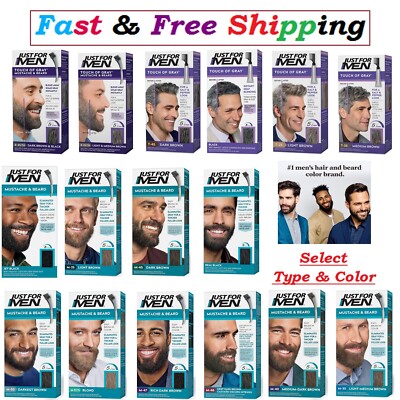 Just For  Mens Hair & Beard Coloring, Select Type & Color