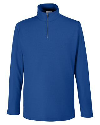 Core 365 Men's Fusion ChromaSoft Long Sleeves Pique Quarter-Zip