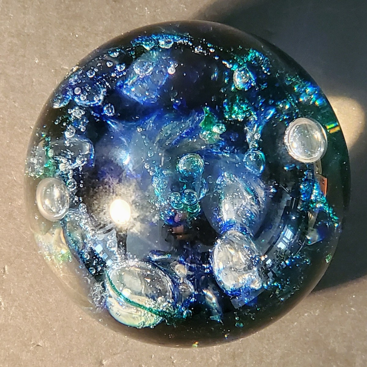 Selkirk Glass Scotland Seaburst 1984 Hand blown Paperweight Selkirk Glass Scotland Seaburst 1984 Hand blown Paperweight