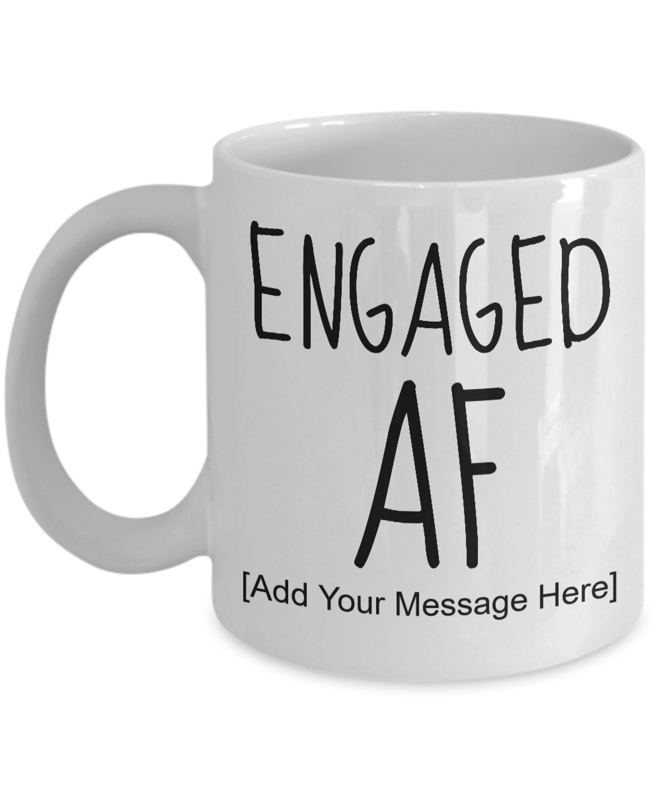 Engagement Gifts For Couple Engaged Af Coffee Mug Personalized Just Engaged