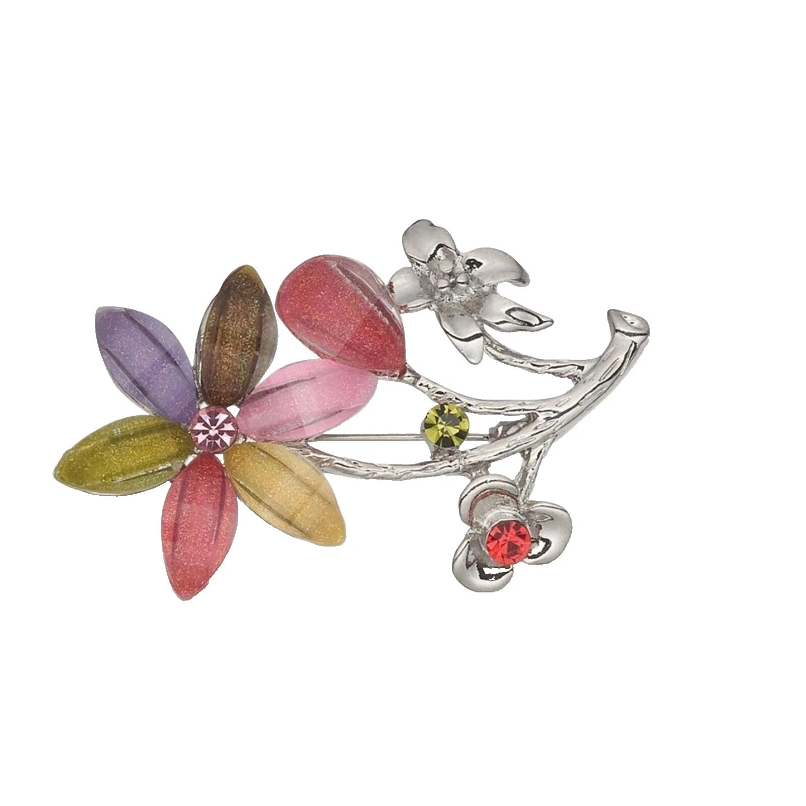 Flores y Plantas Broches de moda de resina