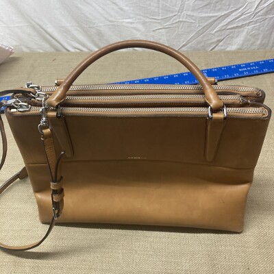 Coach 30351 LARGE British Tan Borough Triple Compartment